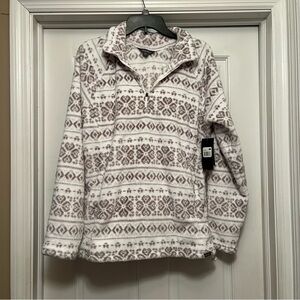 Eddie Bauer Fleece Pull Over Women's L 1/4 Zip